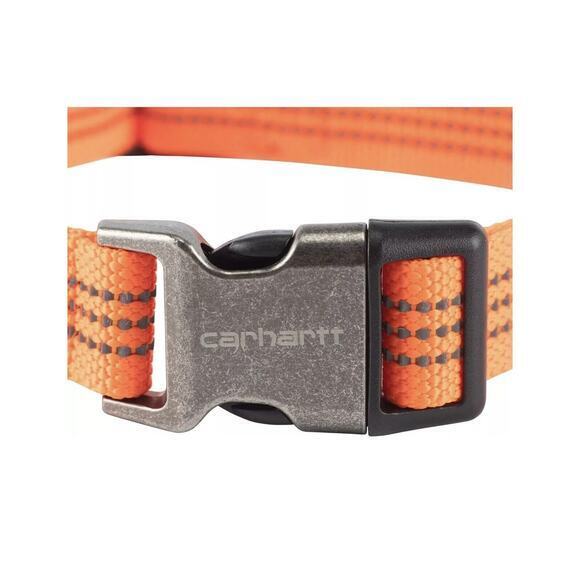 Carhartt Dog Collar Hunter Reflective Orange/ Nickel‎ Medium 12" To 18" NWT - Picture 5 of 6